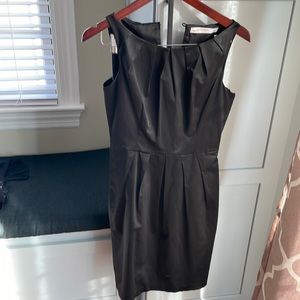 Zara black shiny dress with size zipper